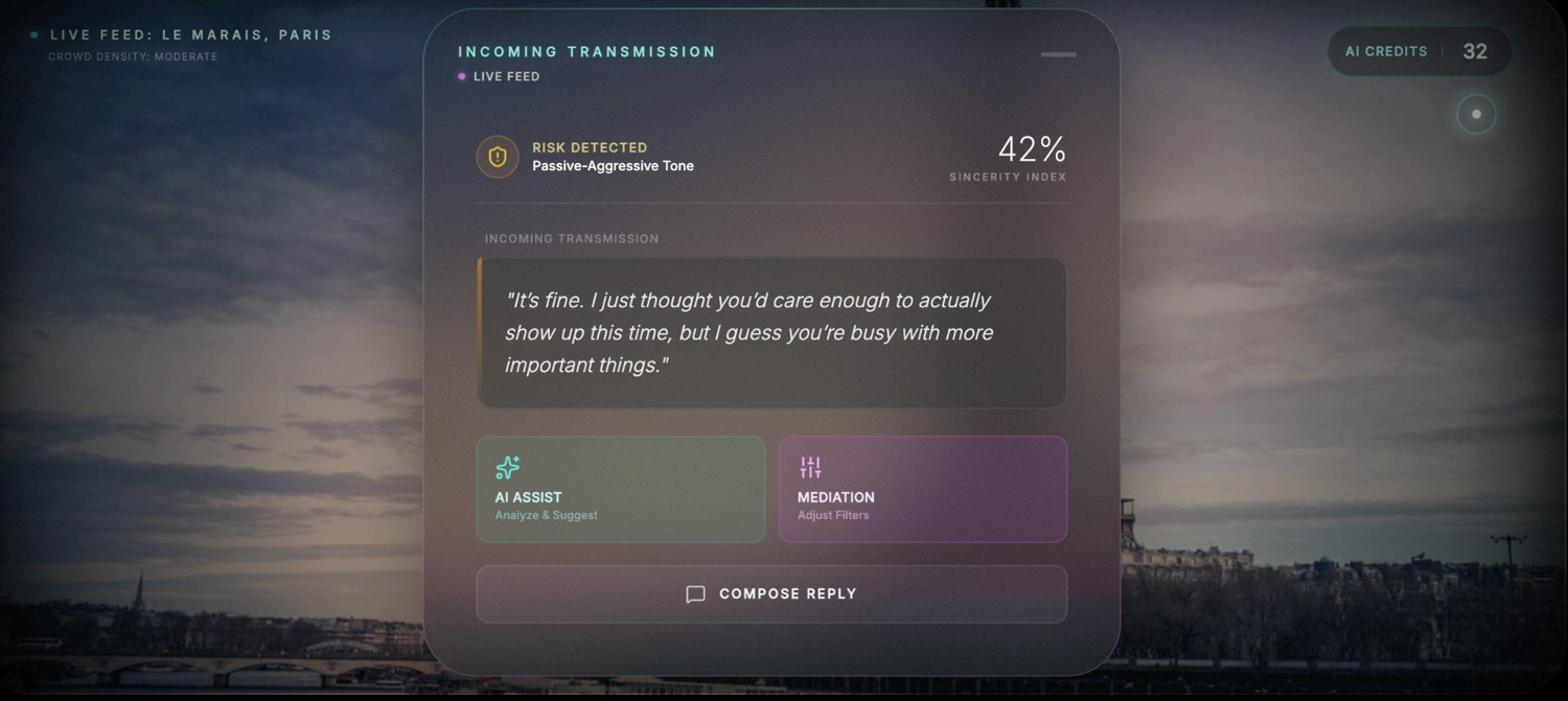HI prototype: Incoming message and tone risk