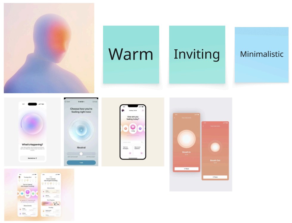 Design moodboard: warm, inviting and minimal