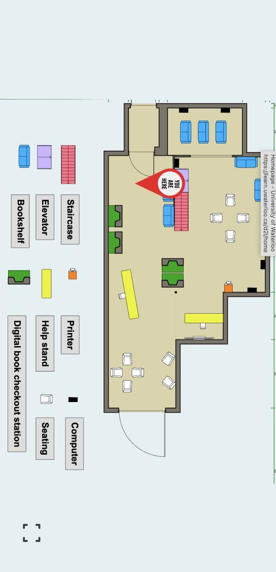 “You are here” floor plan